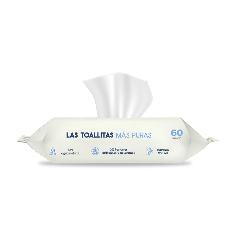Wipes Toallitas Húmedas Be Water Bebesit Caja 12 paquetes 720 unidades