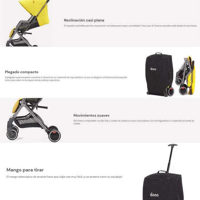 Coche Diono Traverze Yellow