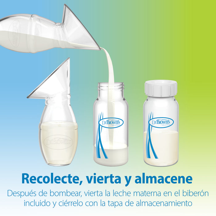 Extractor de Leche Manual 1 Pieza c/ Mam Estándar 120ml (con bolso) Dr. Brown's