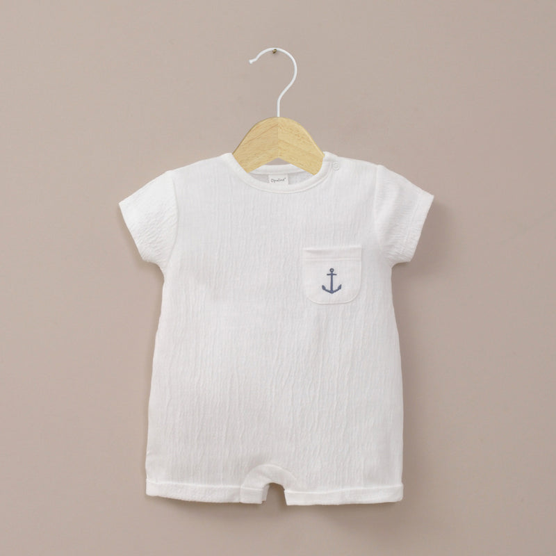 Bombacho blanco de bebé niño