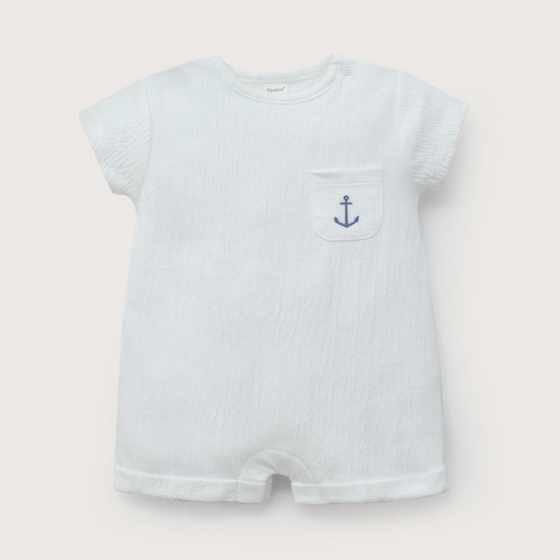 Bombacho blanco de bebé niño