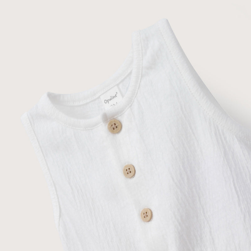 Bombacho blanco de bebé niña