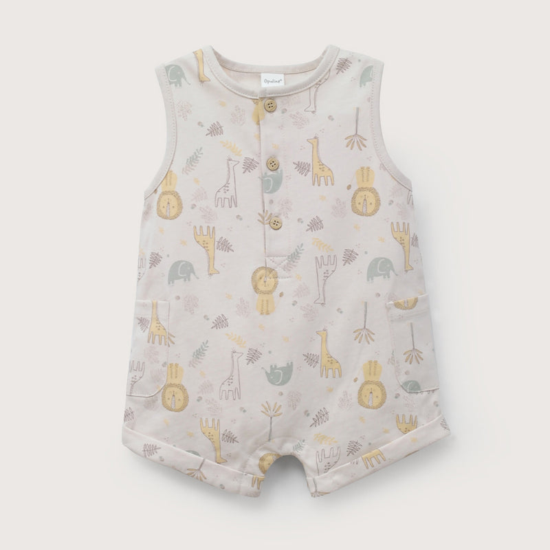Bombacho beige estampado de bebé niña