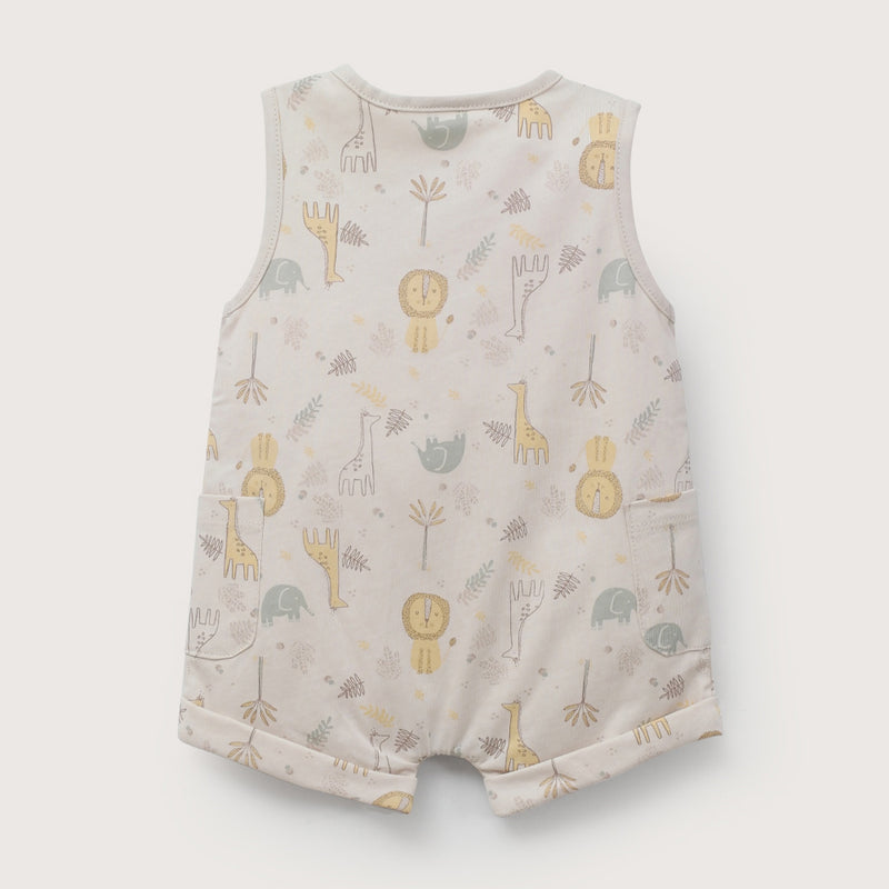 Bombacho beige estampado de bebé niña