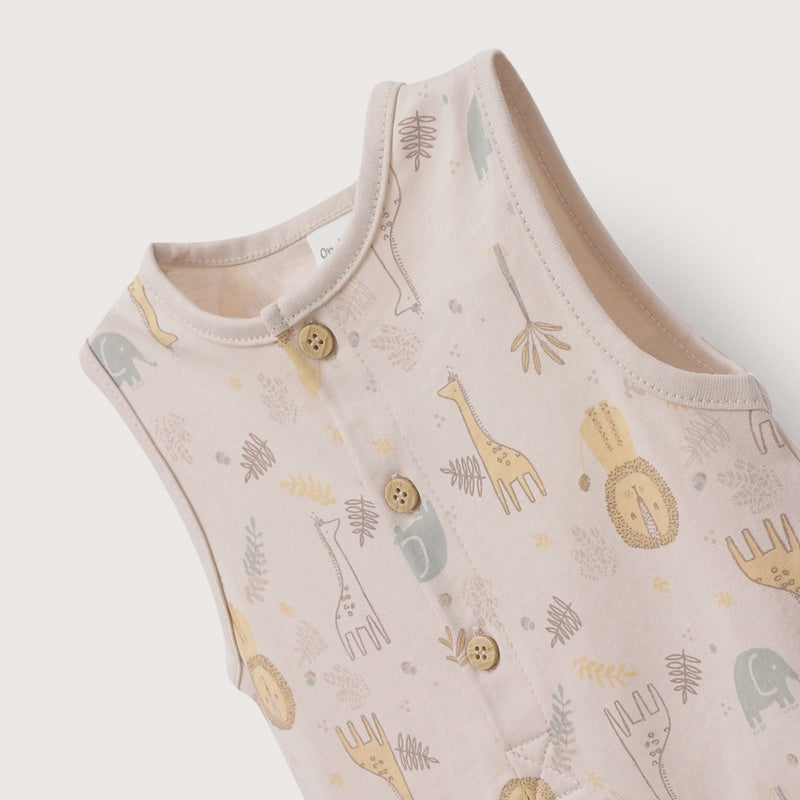 Bombacho beige estampado de bebé niña