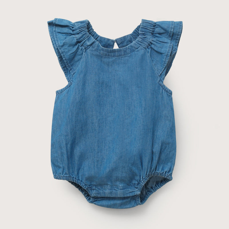 Bombacho denim de bebé niña