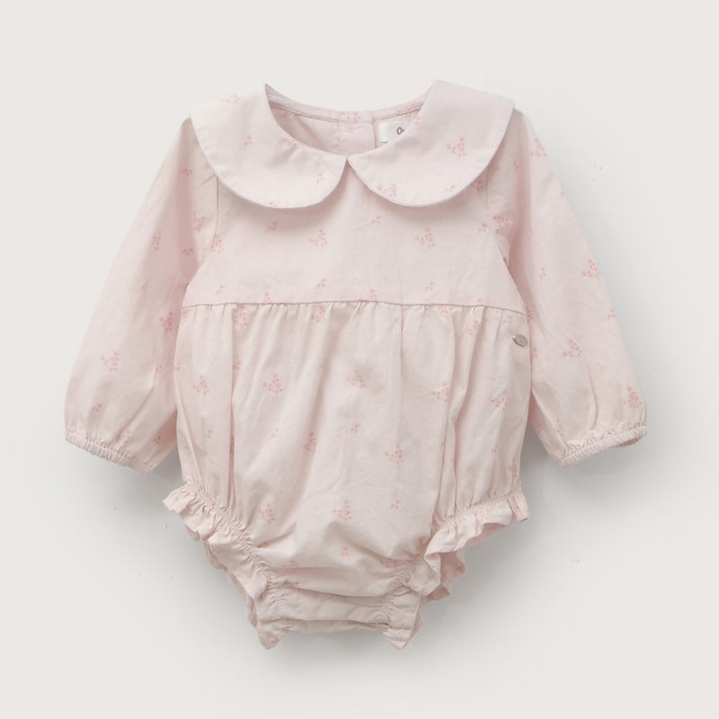 Bombacho manga larga rosado de bebé niña