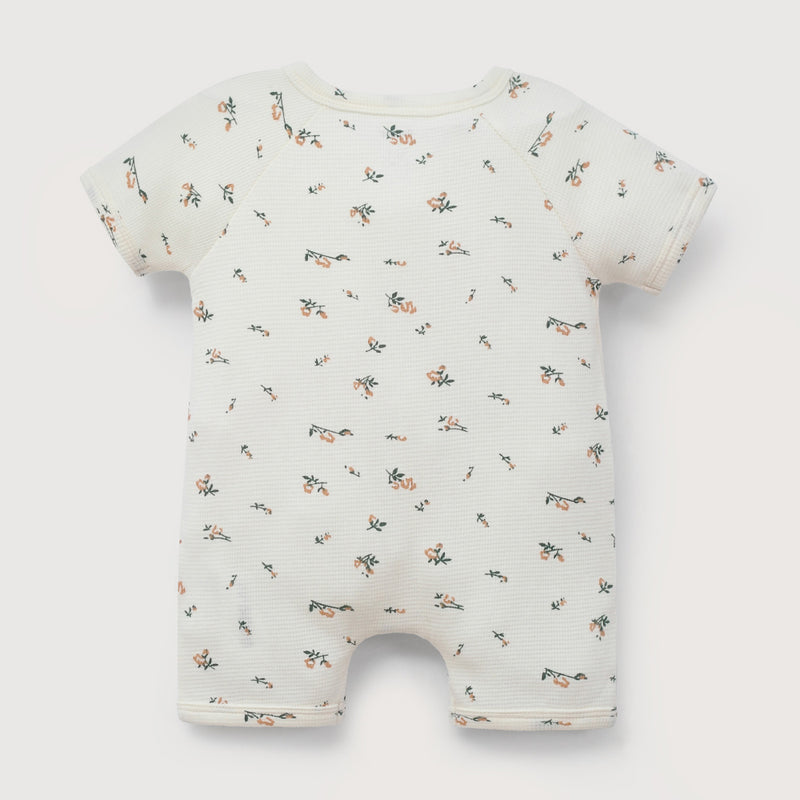 Bombacho Waffle Estampado Blanco De Bebé Niña