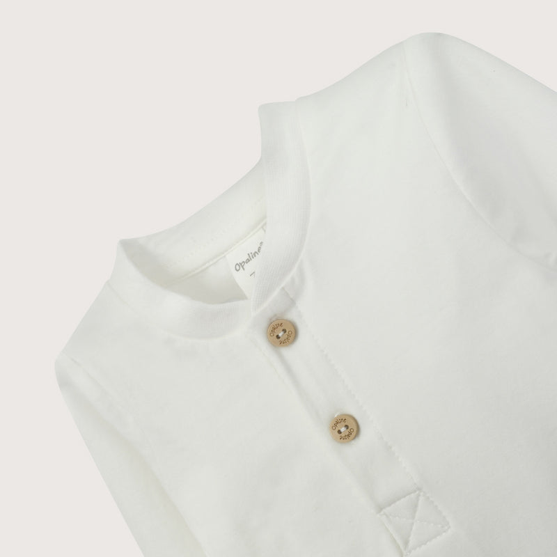 Body Blanco Con Botones De Bebé Niño