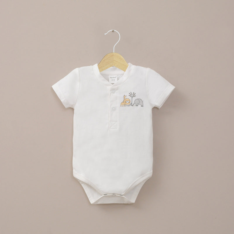 Body blanco con estampado de bebé niño