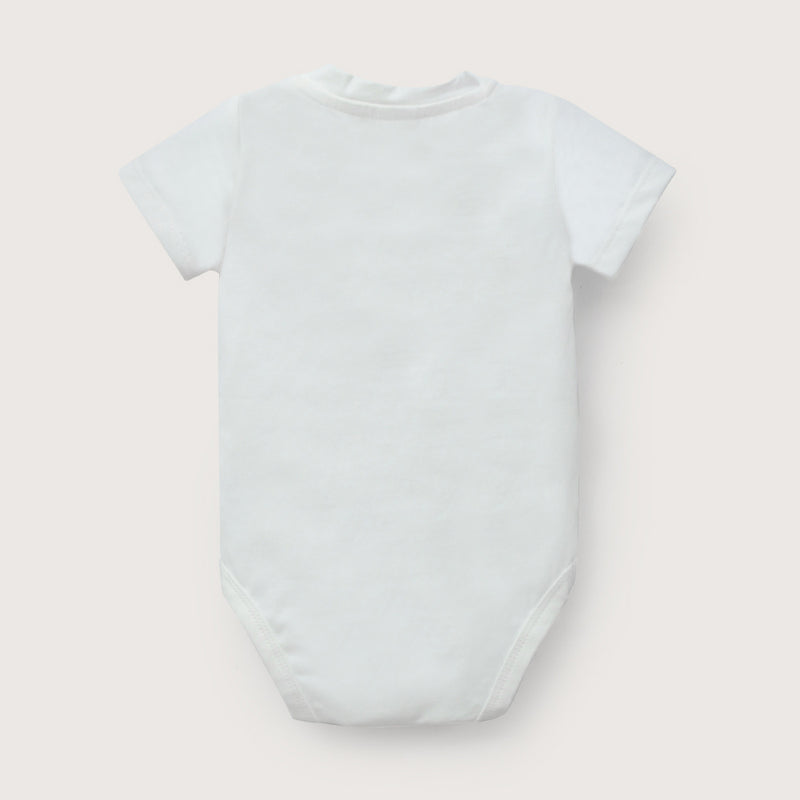 Body blanco con estampado de bebé niño