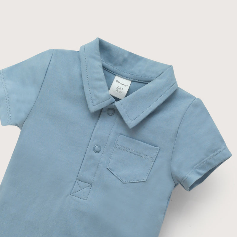 Body Azul De Bebé Niño