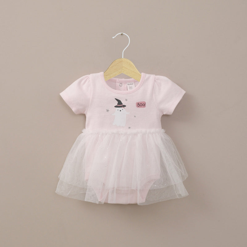 Body Vestido Rosado De Bebé Niña