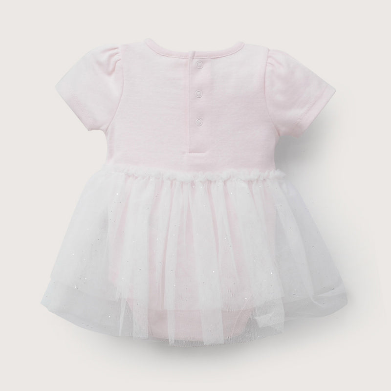 Body Vestido Rosado De Bebé Niña