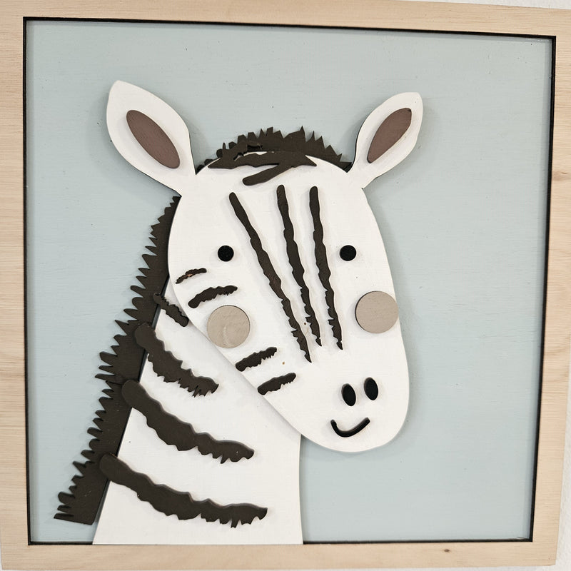 Set 6 Cuadros de Madera Pintados a Mano