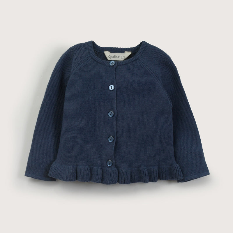 Chaleco Azul De Bebé Niña