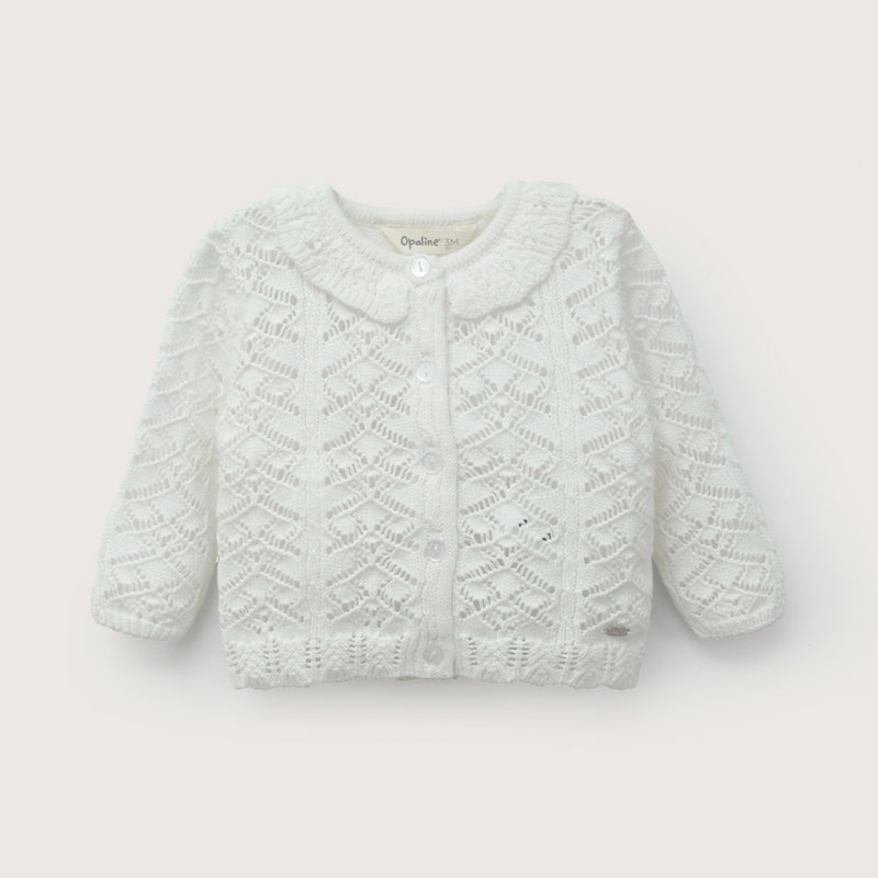 Chaleco Blanco De Bebé Niña