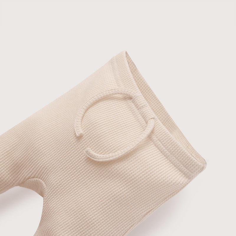Calza Waffle Beige De Bebé Unisex