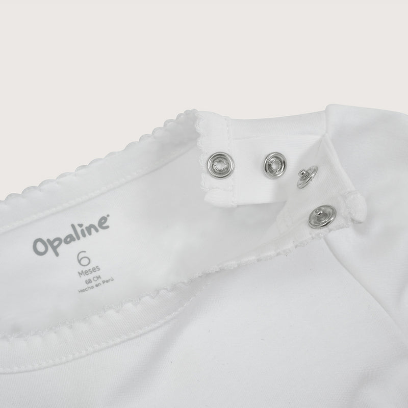 Camiseta ajuar blanco unisex