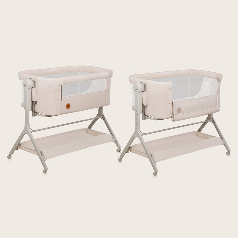 Cuna Colecho 3 en 1 Lionelo Leonie Plus con Función Mecedora y Altura Ajustable