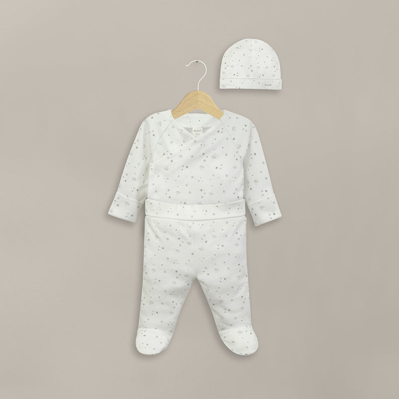 Conjunto Clínica Blanco 3 Piezas De Bebé Unisex