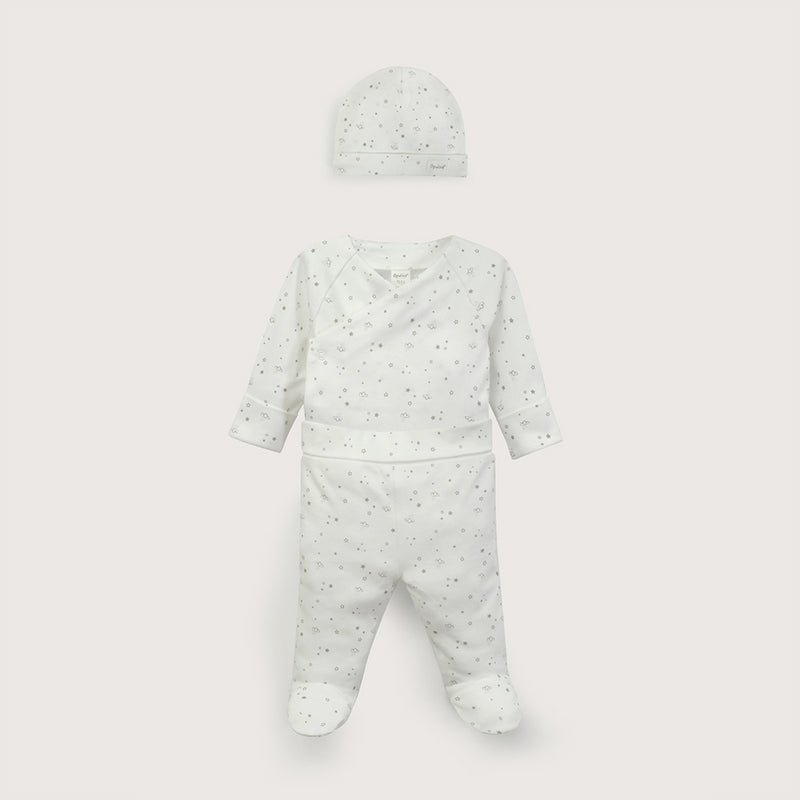 Conjunto Clínica Blanco 3 Piezas De Bebé Unisex