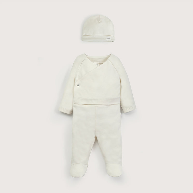 Conjunto Clínica Beige 3 Piezas De Bebé Unisex