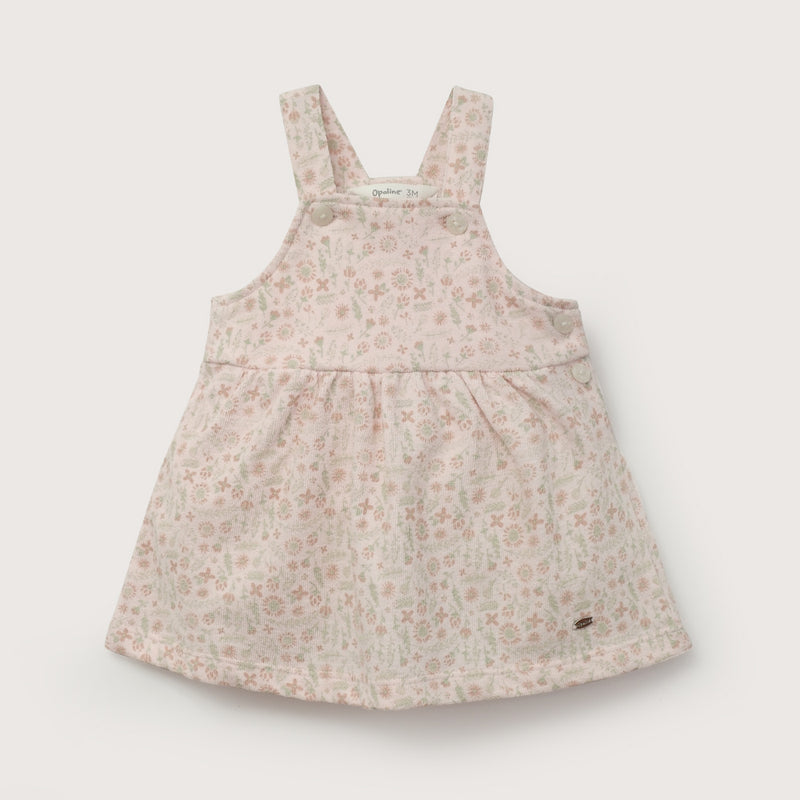 Conjunto Jumper Rosado Con Body De Bebé Niña