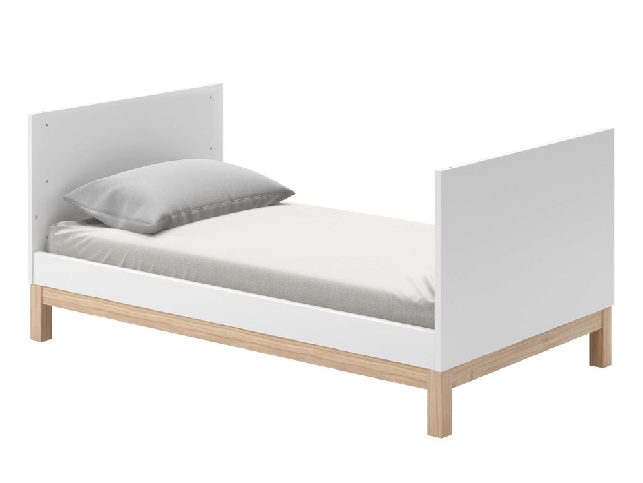 Cuna Cozy Blanco con Madera