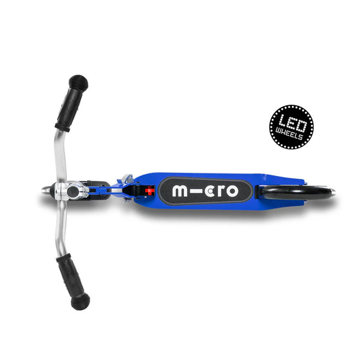Micro Scooter Adolescentes Crucero LED Azul
