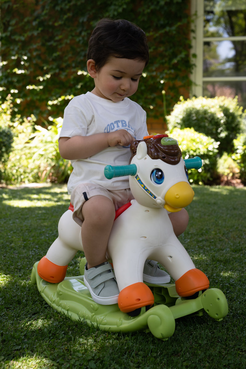 Pony balancín/para montar 2 en 1