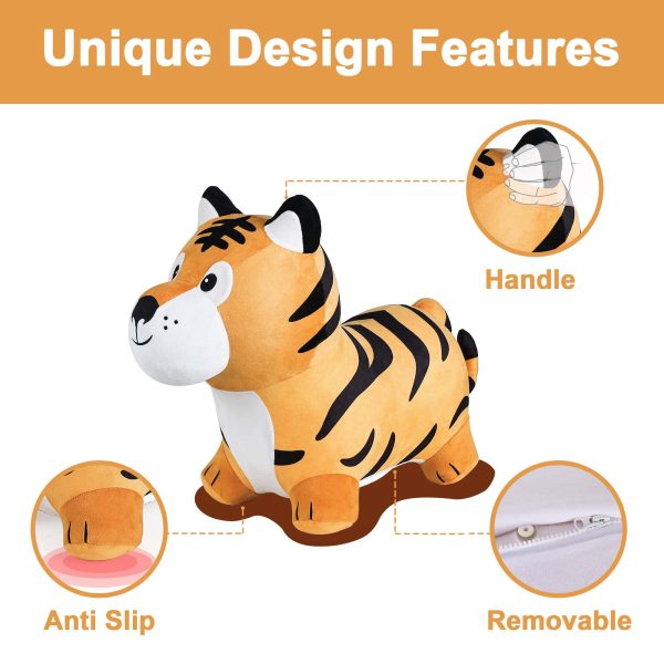 Tigre Saltarín de Felpa Bouncy Pals – Inflable y Lavable