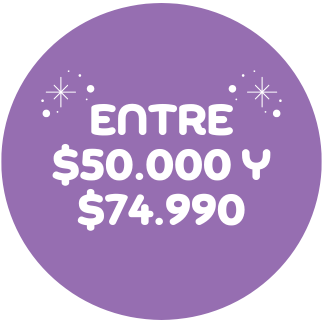 Entre $50.000 y $74.990