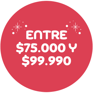 Entre $75.000 y $99.990