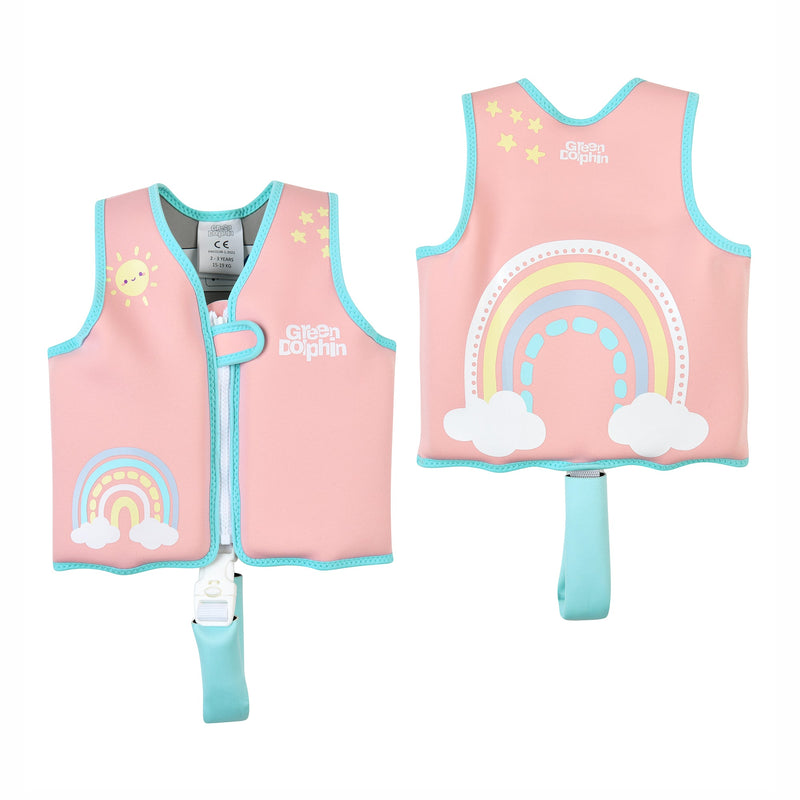 Chaleco Flotador Infantil Arcoíris Palorosa 19 a 30 kg - Green Dolphin