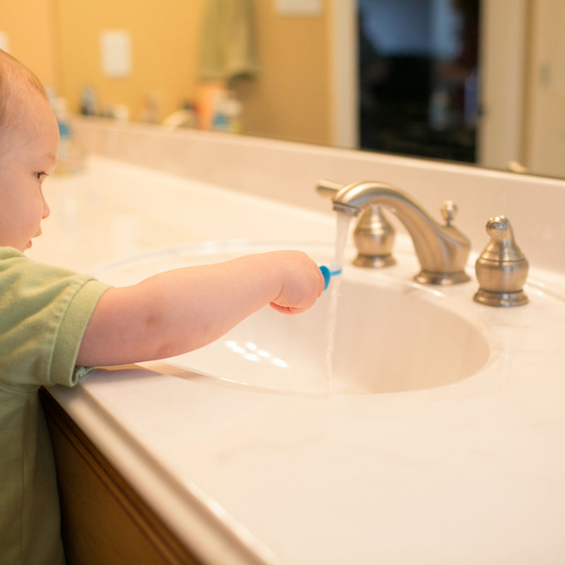 Cepillo de Dientes Bebés y Niños Pequeños 0-3 años, Elefante azul Dr. Brown's