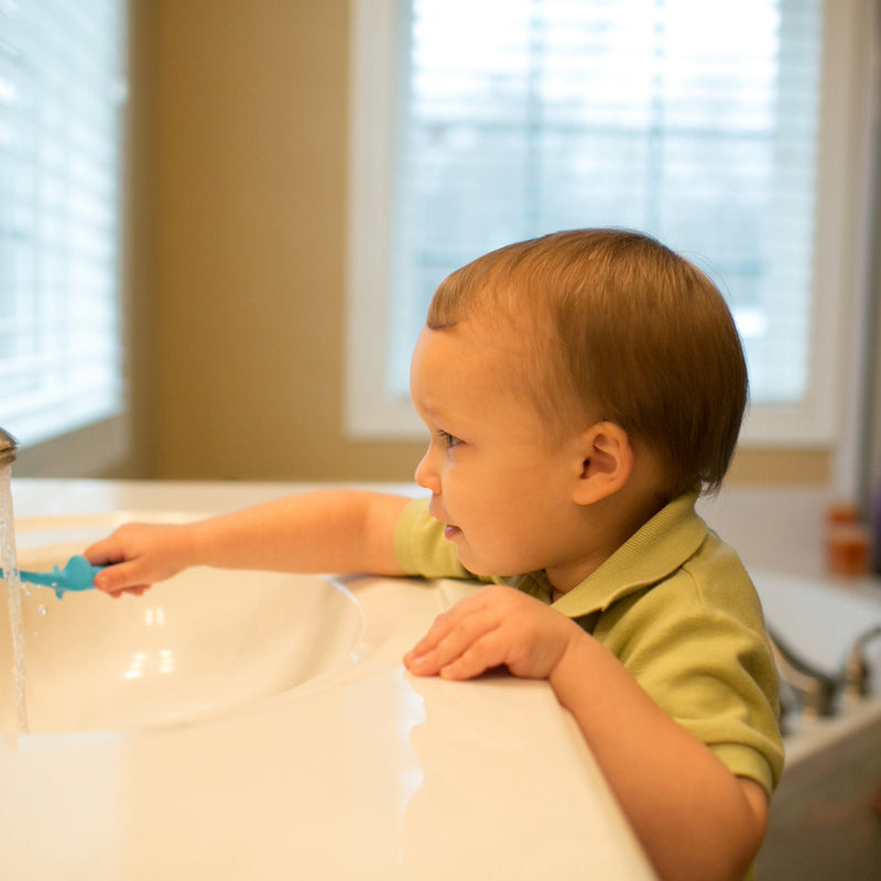 Cepillo de Dientes Bebés y Niños Pequeños 0-3 años, Elefante azul Dr. Brown's