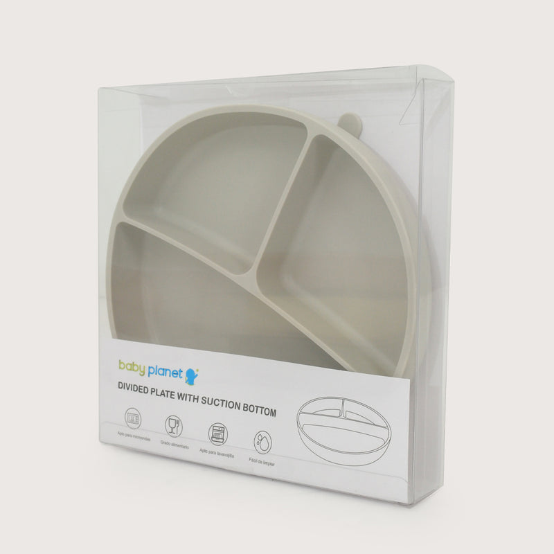 Plato Dividido Con Base Antideslizante