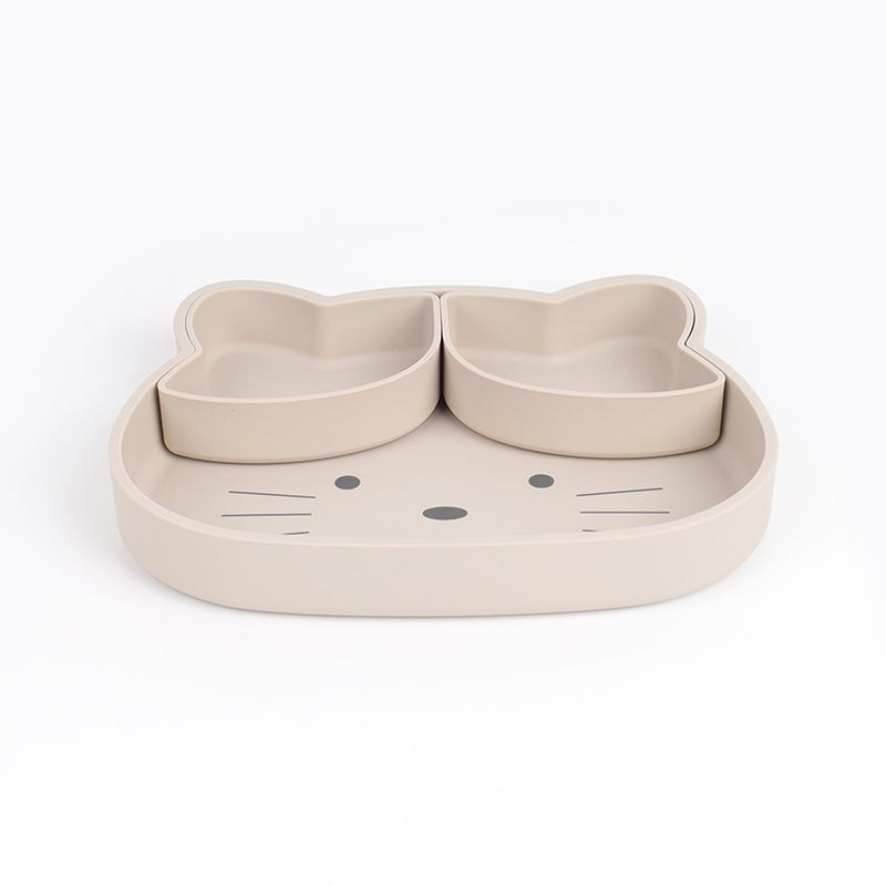 Plato Gato Con Base Antideslizante