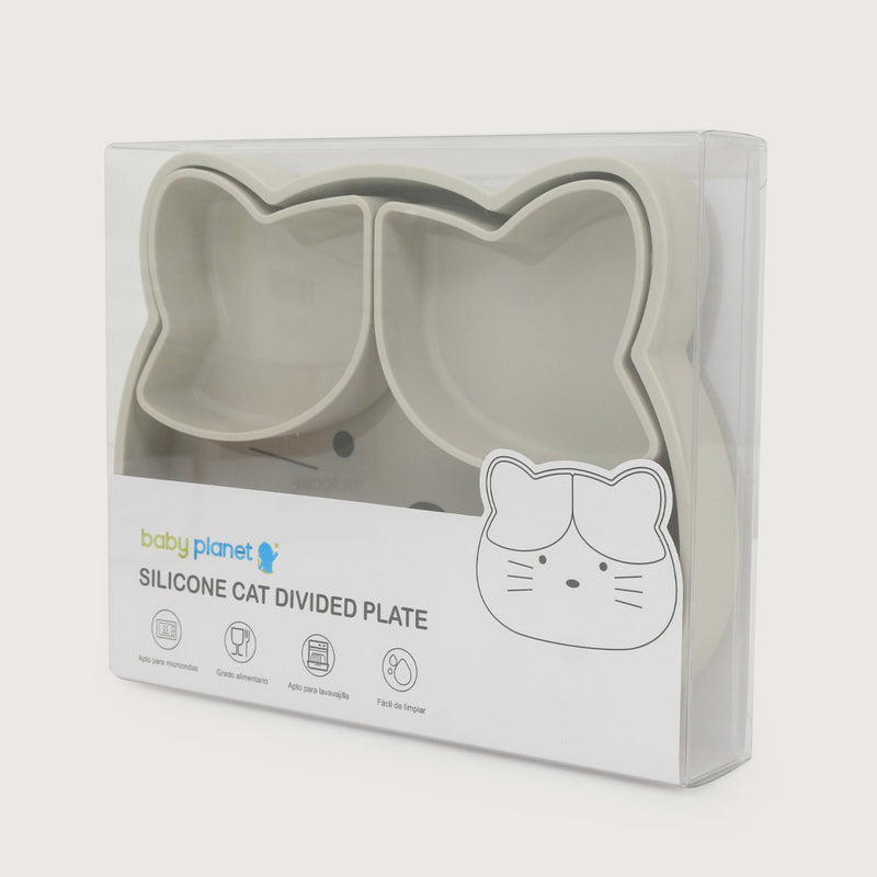 Plato Gato Con Base Antideslizante