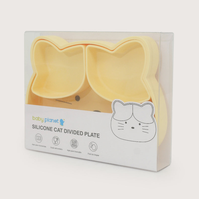 Plato Gato Con Base Antideslizante