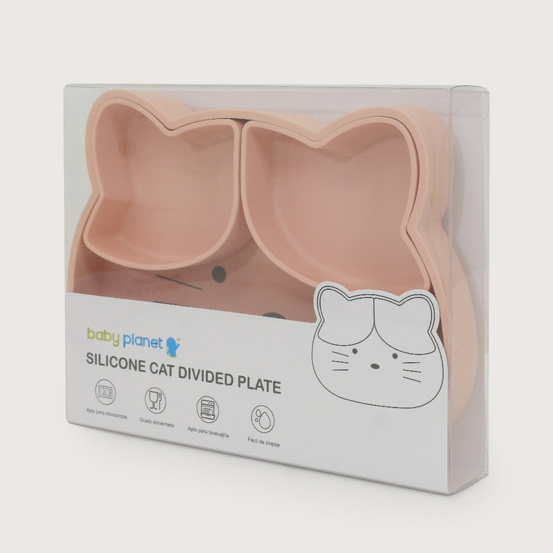 Plato Gato Con Base Antideslizante