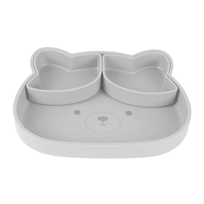 Plato Oso Con Base Antideslizante