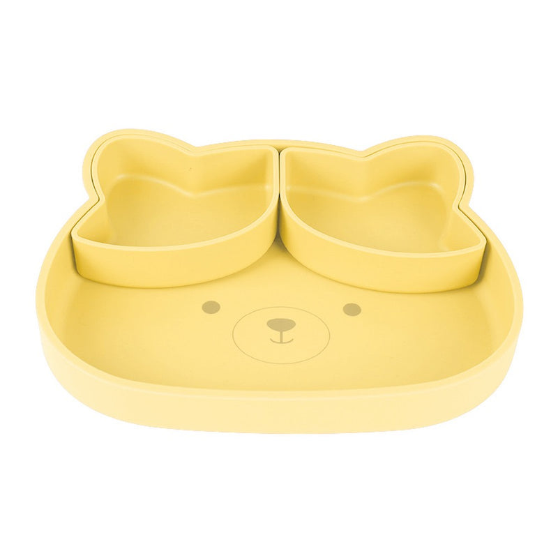 Plato Oso Con Base Antideslizante