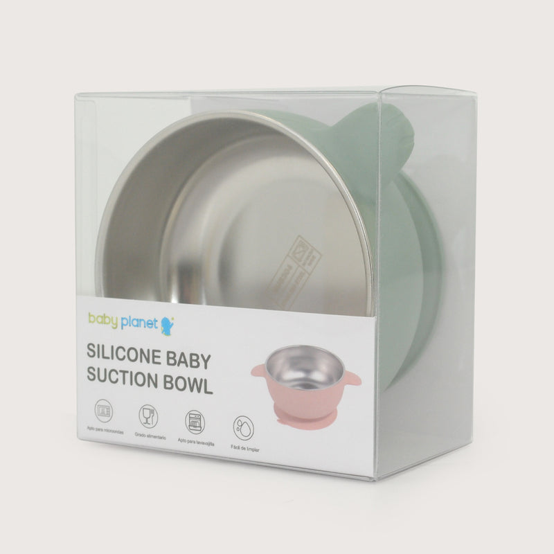 Bowl Antideslizante Con Acero Inoxidable