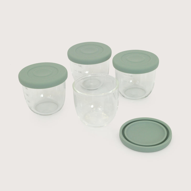 Set Frascos Snack Vidrio 4 Uds