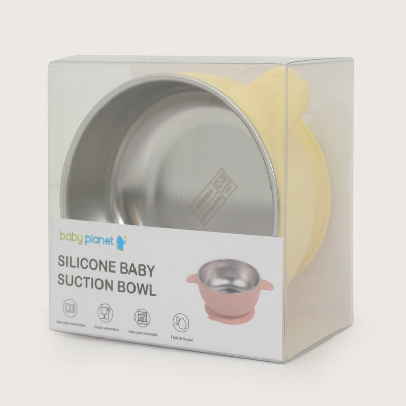 Bowl Antideslizante Con Acero Inoxidable