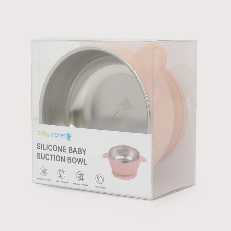 Bowl Antideslizante Con Acero Inoxidable