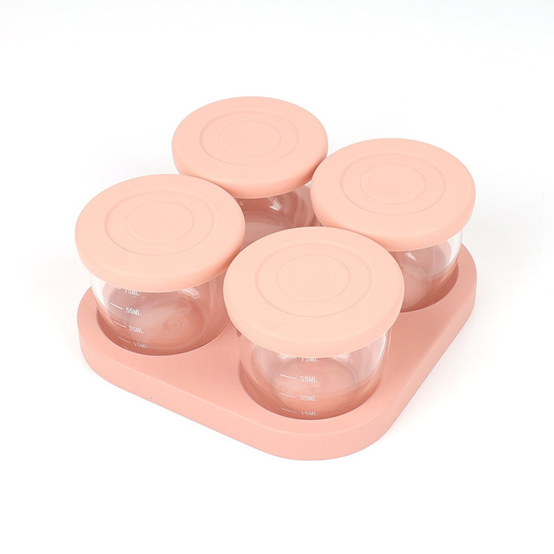 Set Frascos Snack Vidrio 4 Uds