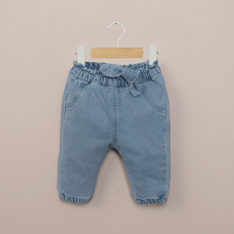Jeans Azul De Bebé Niña